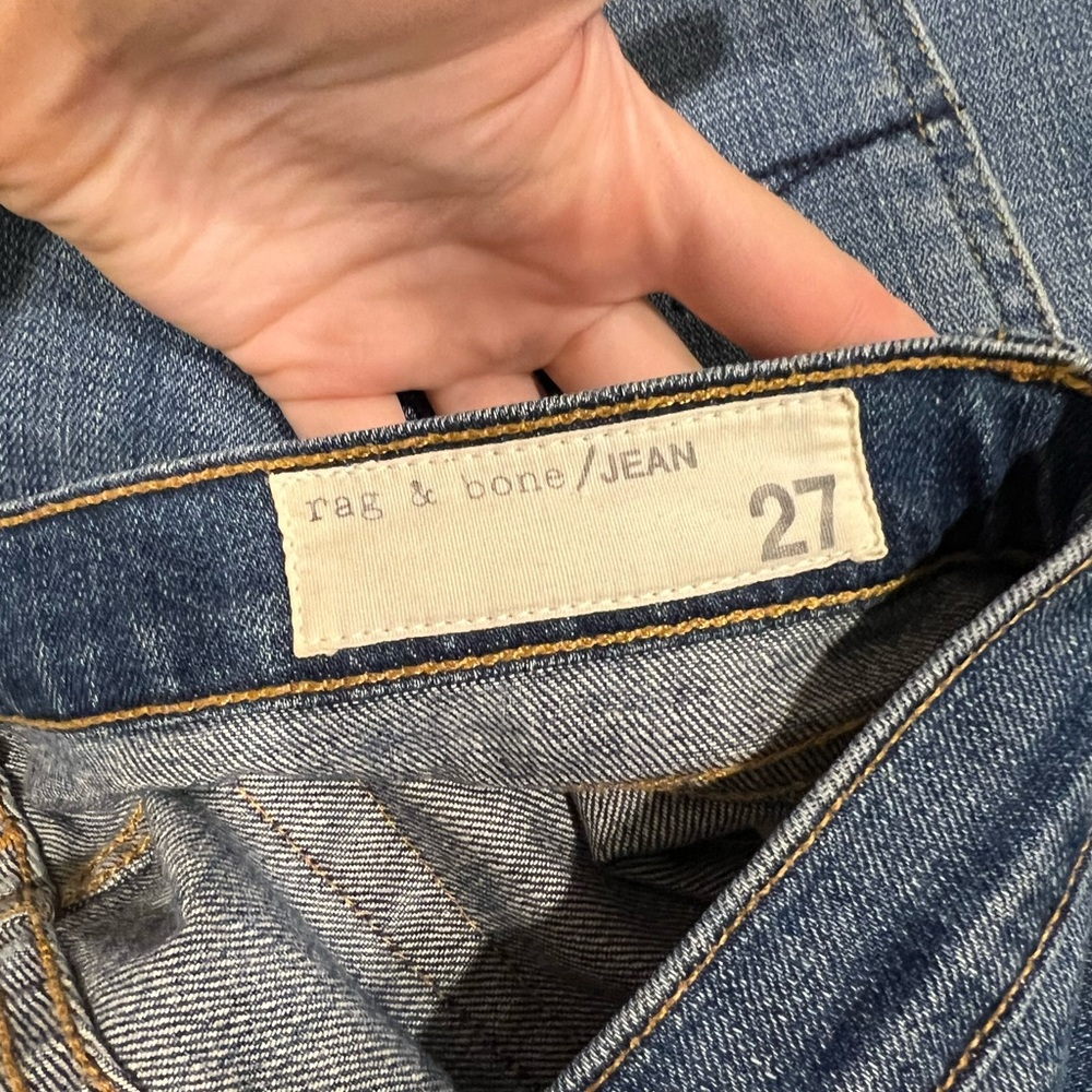 Rag & Bone Dre Blue Denim Jeans - Picture 6 of 8